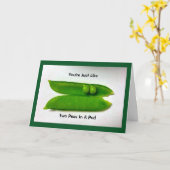 Carte Deux Pois Dans Un Humour Anniversaire De Pod (Fleur jaune)