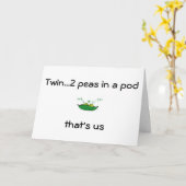 CARTE DEUX POIS DANS UN POD=VOTRE ANNIVERSAIRE (Fleur jaune)