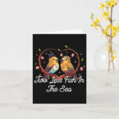 Carte Deux Poissons De Moins Dans La Mariée Mariage De L (Fleur jaune)