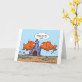 Carte Deux poissons d'or—Amitié (Fleur jaune)