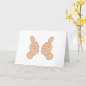 Carte Deux pouces (Fleur jaune)