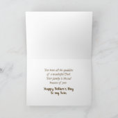 Carte Deux qualités de Fête des pères religieuse (Intérieur)