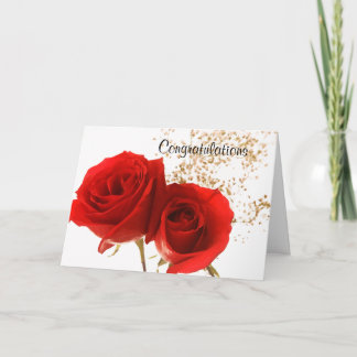 Carte Deux roses rouges