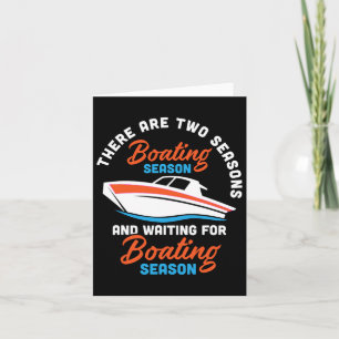 Carte Deux Saisons De Bateau - Funny Boat Capitaine Et B