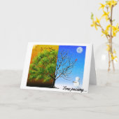 Carte Deux Saisons, Un Arbre (Fleur jaune)