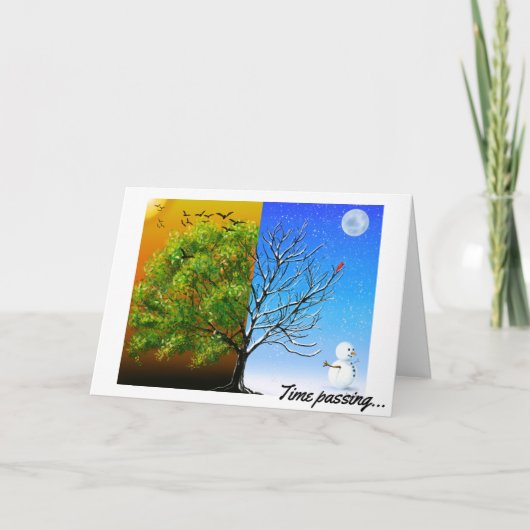 Carte Deux Saisons, Un Arbre (Devant)