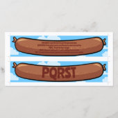 Carte Deux Signets auto-découpés de l'étude PQRST Saucis (Dos)