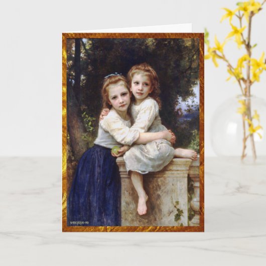 Carte Deux Soeurs Anniversaire (Fleur jaune)