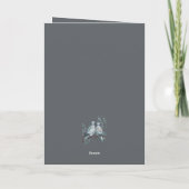 Carte Deux tourterelles découpées en forme de crayon (Dos)