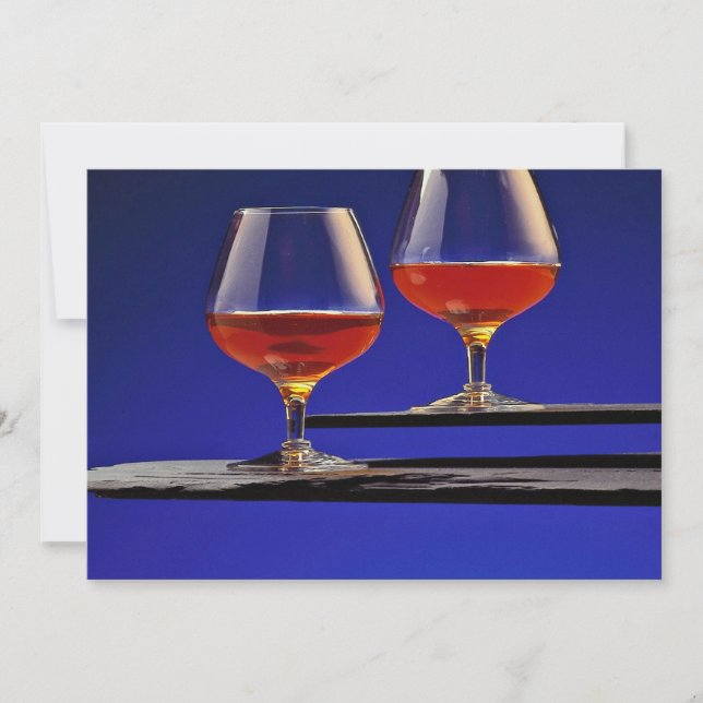 Carte Deux verres remplis de Brandy (Devant)