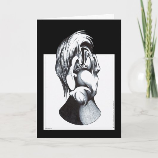 Carte Deux visages de peine (Devant)