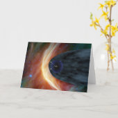 Carte Deux Voyageurs Spacecraft Explorer L'Espace Turbul (Fleur jaune)