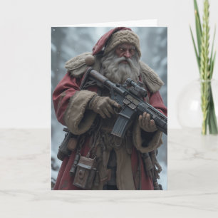 Carte Deuxième amendement Père Noël Noël personnalisé
