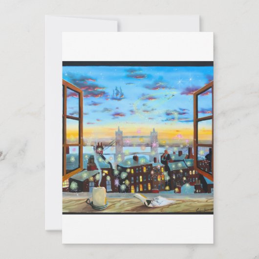 Carte Deuxième étoile à droite. L'art inspiré par Peter (Devant)