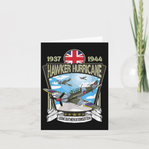 Carte Deuxième Guerre mondiale Avion britannique Hawker