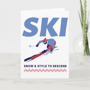 Carte Dévaler Les Pistes Avec Style