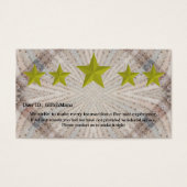 Carte d'évaluation cinq étoiles multiplateforme (Devant)