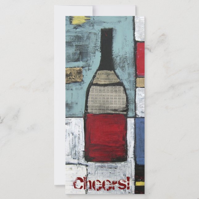 Carte d'évaluation de dégustation de vin (Devant)