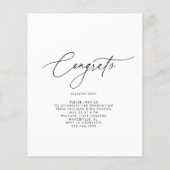 Carte d'évaluation de la photo de script (Dos)