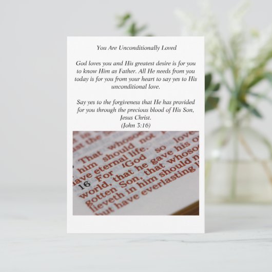 Carte d'évangélisation (Debout devant)