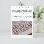 Carte d'évangélisation (Debout devant)