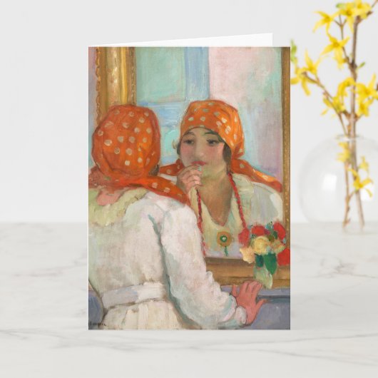 Carte Devant le miroir | Henri Lebasque (Fleur jaune)