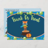 Carte d'événement communautaire Trunk or Treat (Devant / Derrière)