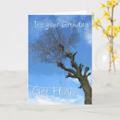 Carte Devenez haut, allez grimper à un arbre arboriculte (Fleur jaune)