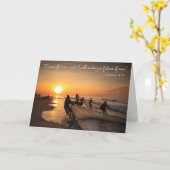 Carte Devenez pêcheur d'hommes (carte de baptême) (Fleur jaune)