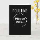 Carte Devenir adulte, attendez (Fleur jaune)