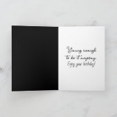 Carte Devenir plus âgé avec humour avec des ballons (Intérieur)