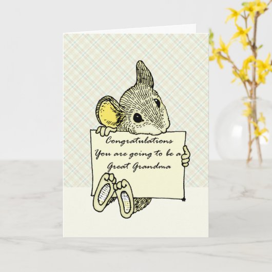 Carte Devenir une grand-mère (Fleur jaune)