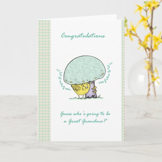 Carte Devenir une grand-mère (Fleur jaune)