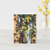 Carte déversement d'eucalyptus au soleil (Fleur jaune)