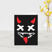 Carte Devil Visage Lazy Halloween Costume d'effroi Dépla (Fleur jaune)