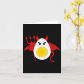 Carte Deviled Egg Day Costume Funny Halloween Love Eggs  (Fleur jaune)