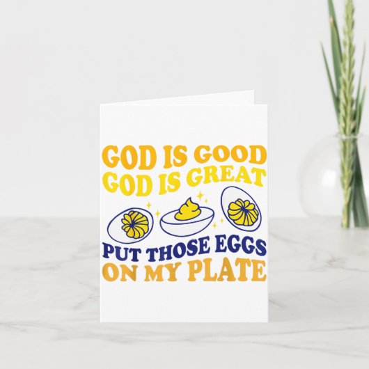 Carte Deviled Egg Lover Funny Foodie Humor Apparel Uni-a (Devant)