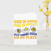 Carte Deviled Egg Lover Funny Foodie Humor Apparel Uni-a (Fleur jaune)
