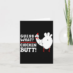 Carte Devinette drôle_ Cul de poulet ! Conception graphi