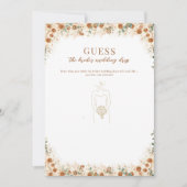 Carte Devinez le jeu de la robe de mariée | Boho Terraco (Devant)