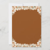 Carte Devinez le jeu de la robe de mariée | Boho Terraco (Dos)