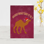 Carte Devinez quel jour c'est humour de Noël (Fleur jaune)