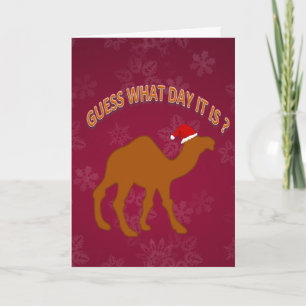 Carte Devinez quel jour c'est humour de Noël