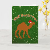 Carte Devinez quel jour c'est humour de Noël (Fleur jaune)