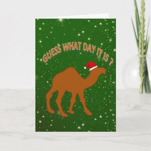 Carte Devinez quel jour c'est humour de Noël