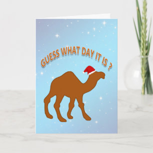 Carte Devinez quel jour c'est humour Noël