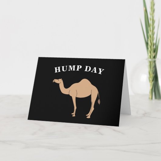 Carte Devinez Quel Jour C'Est Hump Day Camel Desert Anim (Devant)