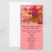 Carte Devinez qui attend une fille ! Cartons d'invitatio (Devant / Derrière)