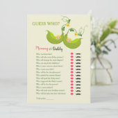 Carte Devinez Qui Maman ou Papa Jeu (Jumeaux) (Debout devant)