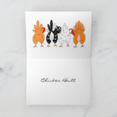 Carte Devinez Quoi ? Beurre de poulet Humour drôle (Intérieur)